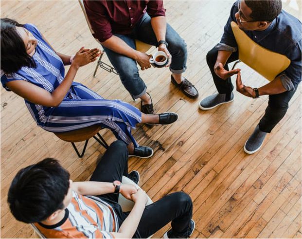 Image of a group psychological therapy section